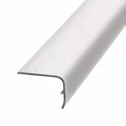 Alabaster 1.32 in. Thick x 1.88 in. Wide x 78.7 in. Length Vinyl Stair Nose Molding by PERFORMANCE ACCESSORIES