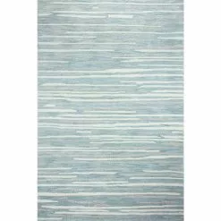 Greenwich Aqua 4 ft. x 6 ft. (3'9" x 5'9") Geometric Contemporary Accent Rug by BASHIAN