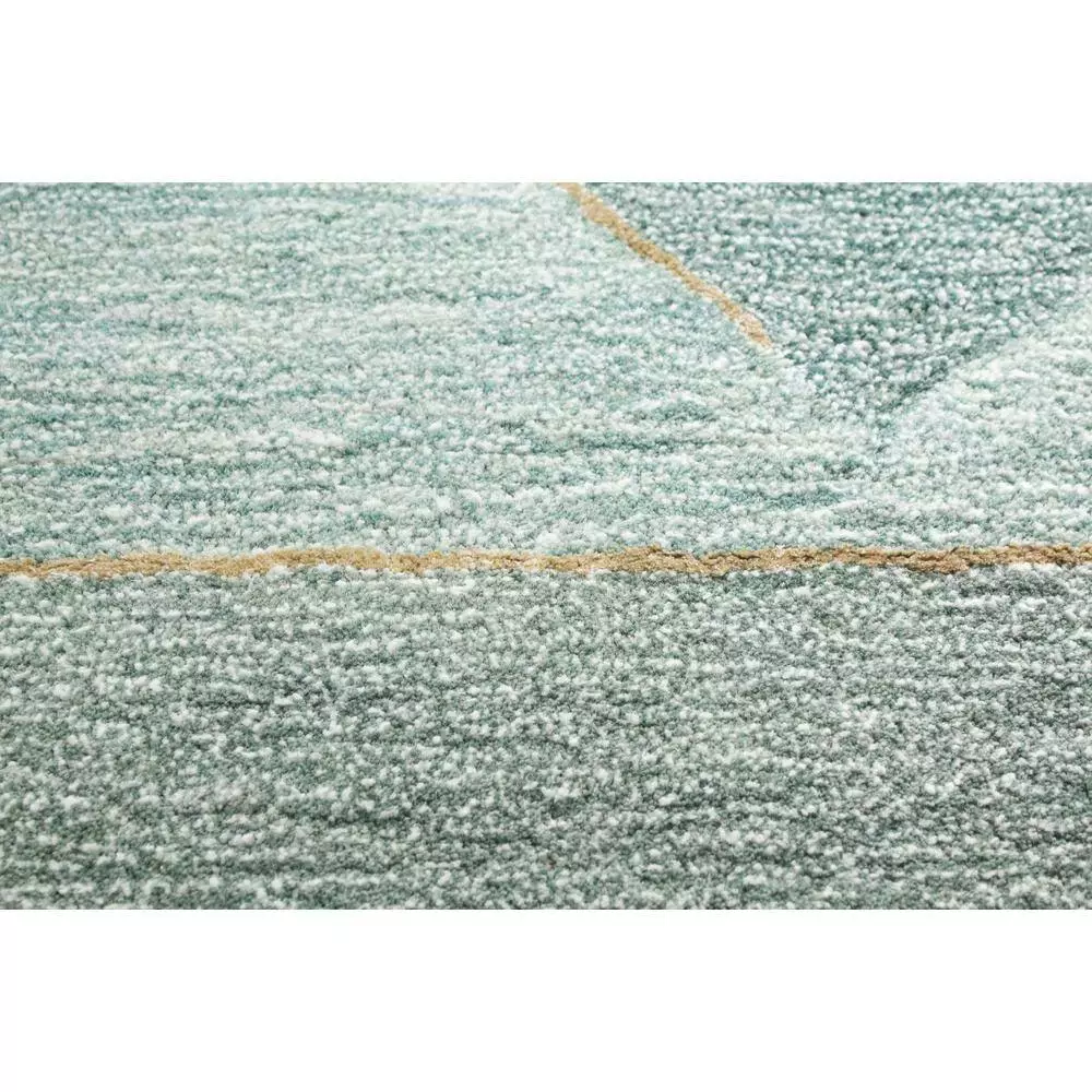Greenwich Aqua 9 ft. x 12 ft. (8'6" x 11'6") Abstract Contemporary Area Rug by BASHIAN 4 Greenwich Aqua 9 ft. x 12 ft. (8'6" x 11'6") Abstract Contemporary Area Rug by BASHIAN - Image 4