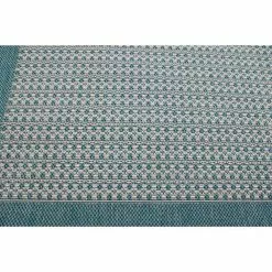 Lanai Aqua 3 ft. x 8 ft. Geometric Transitional Indoor/Outdoor Runner Rug by BASHIAN -BASHIAN Shop aqua bashian area rugs 649652310602 1f 1000