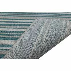 Lanai Aqua 4 ft. x 6 ft. Geometric Transitional Indoor/Outdoor Accent Rug by BASHIAN -BASHIAN Shop aqua bashian area rugs 649652310640 4f 1000