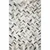 Santa Fe Ash 9 ft. x 12 ft. Chevron Contemporary Area Rug by BASHIAN
