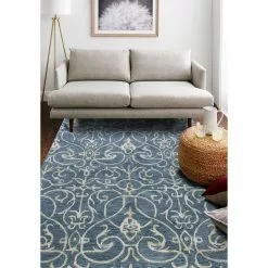Greenwich Azure 8 ft. x 10 ft. (7'9" x 9'9") Floral Transitional Area Rug by BASHIAN -BASHIAN Shop azure bashian area rugs 649652136318 31 1000