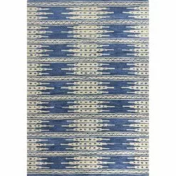 Chelsea Azure 8 ft. x 10 ft. (7'6" x 9'6") Geometric Contemporary Area Rug by BASHIAN