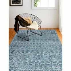 Venezia Azure 4 ft. x 6 ft. (3'6" x 5'6") Geometric Transitional Accent Rug by BASHIAN -BASHIAN Shop azure bashian area rugs 649652305110 31 1000
