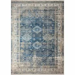 Century Azure 10 ft. x 13 ft. (9'6" x 13'2") Geometric Transitional Area Rug by BASHIAN