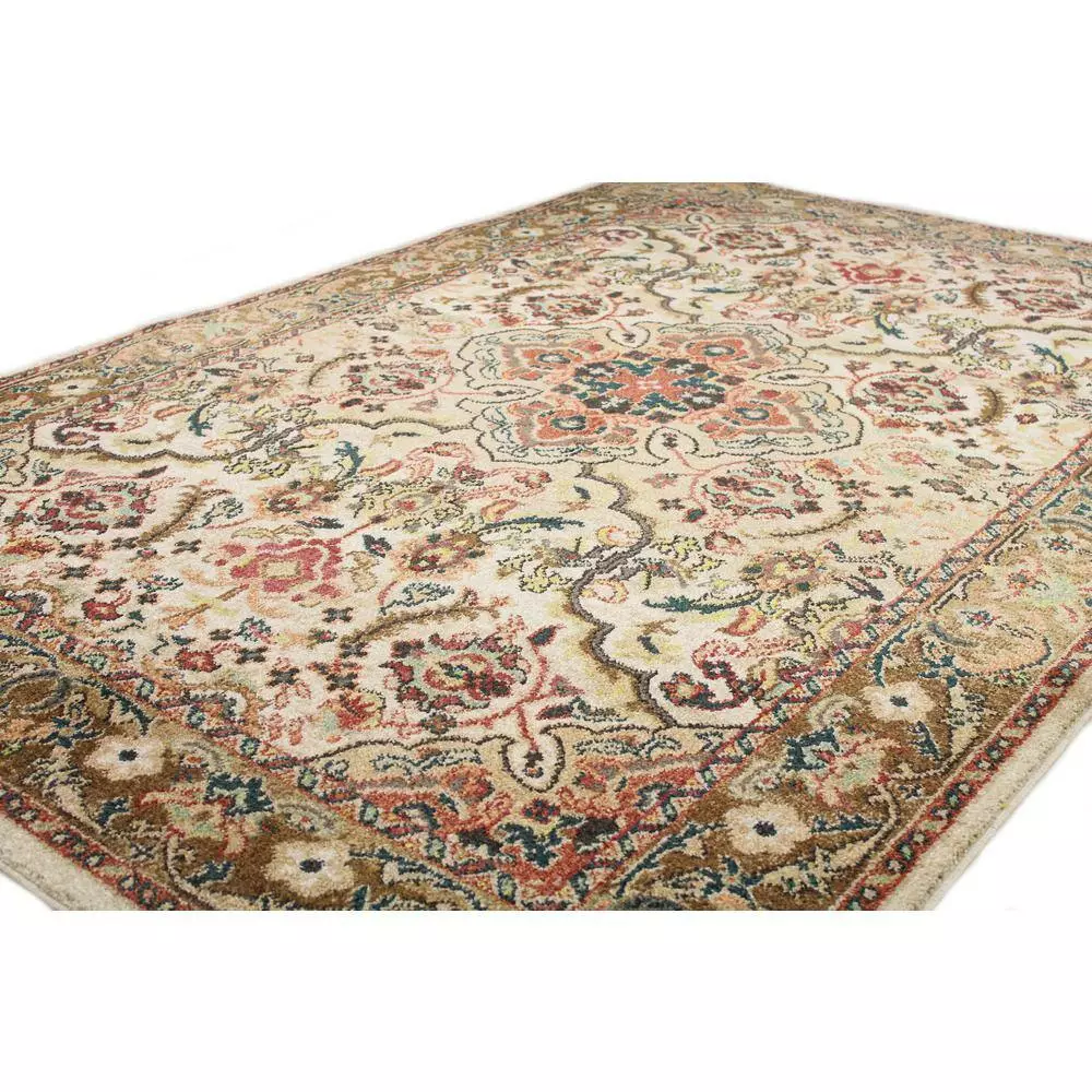 Buckingham Beige 8 ft. x 11 ft. (7'9" x 11') Floral Traditional Area Rug by BASHIAN 4 Buckingham Beige 8 ft. x 11 ft. (7'9" x 11') Floral Traditional Area Rug by BASHIAN - Image 4