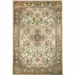 Buckingham Beige 8 ft. x 11 ft. (7'9" x 11') Floral Traditional Area Rug by BASHIAN
