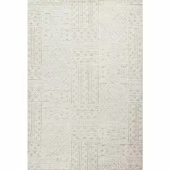 Verona Beige 9 ft. x 12 ft. (8'6" x 11'6") Geometric Transitional Area Rug by BASHIAN