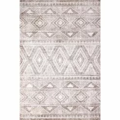 Tangier Biscuit 5 ft. x 8 ft. (5 ft. x 7 ft. 6 in.) Geometric Contemporary Area Rug by BASHIAN