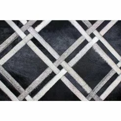 Santa Fe Black 4 ft. x 6 ft. Geometric Contemporary Accent Rug by BASHIAN -BASHIAN Shop black bashian area rugs 649652309637 1f 1000