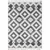 Navajo Black/Ivory 4 ft. x 6 ft. (3'6" x 5'6") Geometric Contemporary Accent Rug by BASHIAN