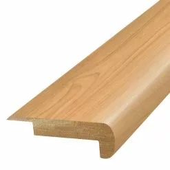 Blonde 0.75 in. T x 2.37 in. W x 78.7 in. L Laminate Stair Nose Molding by PERFORMANCE ACCESSORIES