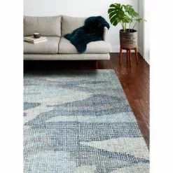 Luminous Blue 8 ft. x 10 ft. (7 ft. 6 in. x 9 ft. 6 in.) Abstract Contemporary Area Rug by BASHIAN -BASHIAN Shop blue bashian area rugs 649652289830 31 1000