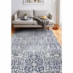 Sevilla Blue 4 ft. x 6 ft. (3 ft. 6 in. x 5 ft. 6 in.) Floral Transitional Accent Area Rug by BASHIAN -BASHIAN Shop blue bashian area rugs 649652304830 31 1000
