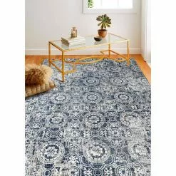 Cambridge Blue 7 ft. x 10 ft. (7'1" x 10') Floral Transitional Area Rug by BASHIAN -BASHIAN Shop blue bashian area rugs 649652305899 31 1000