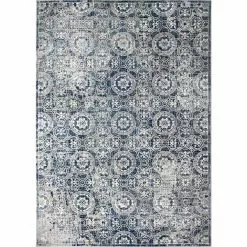 Cambridge Blue 7 ft. x 10 ft. (7'1" x 10') Floral Transitional Area Rug by BASHIAN