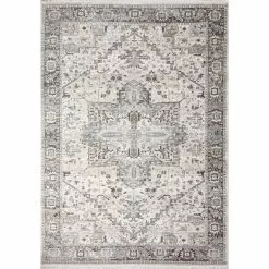 Century Bone 10 ft. x 13 ft. (9'6" x 13'2") Geometric Transitional Area Rug by BASHIAN