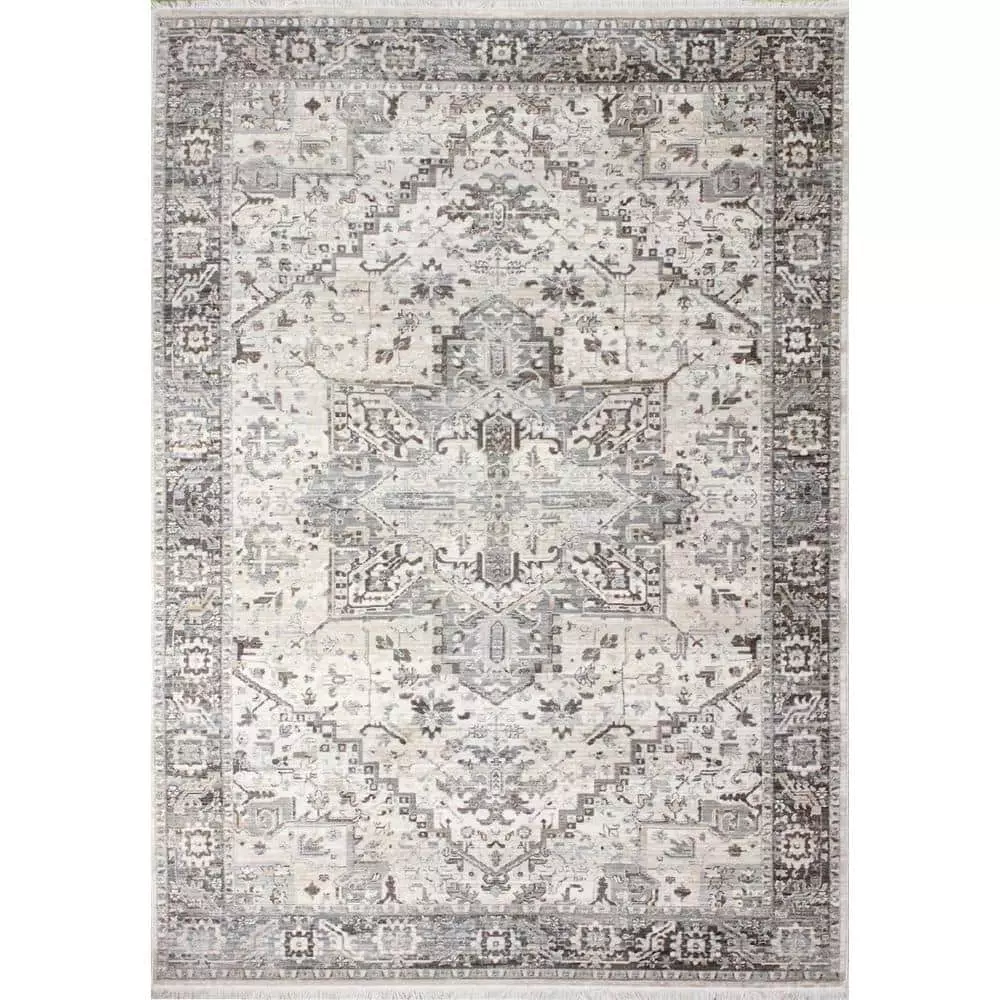 Century Bone 10 ft. x 13 ft. (9'6" x 13'2") Geometric Transitional Area Rug by BASHIAN 1 Century Bone 10 ft. x 13 ft. (9'6" x 13'2") Geometric Transitional Area Rug by BASHIAN