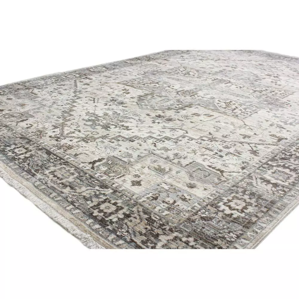 Century Bone 10 ft. x 13 ft. (9'6" x 13'2") Geometric Transitional Area Rug by BASHIAN 2 Century Bone 10 ft. x 13 ft. (9'6" x 13'2") Geometric Transitional Area Rug by BASHIAN - Image 2