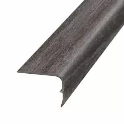 Carbon 1.32 in. Thick x 1.88 in. Wide x 78.7 in. Length Vinyl Stair Nose Molding by PERFORMANCE ACCESSORIES
