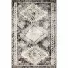 Sierra Charcoal 5 ft. x 8 ft. (5'1" x 7'6") Geometric Transitional Area Rug by BASHIAN