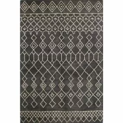Chelsea Charcoal 10 ft. x 14 ft. (9'6" x 13'6") Moroccan Contemporary Area Rug by BASHIAN
