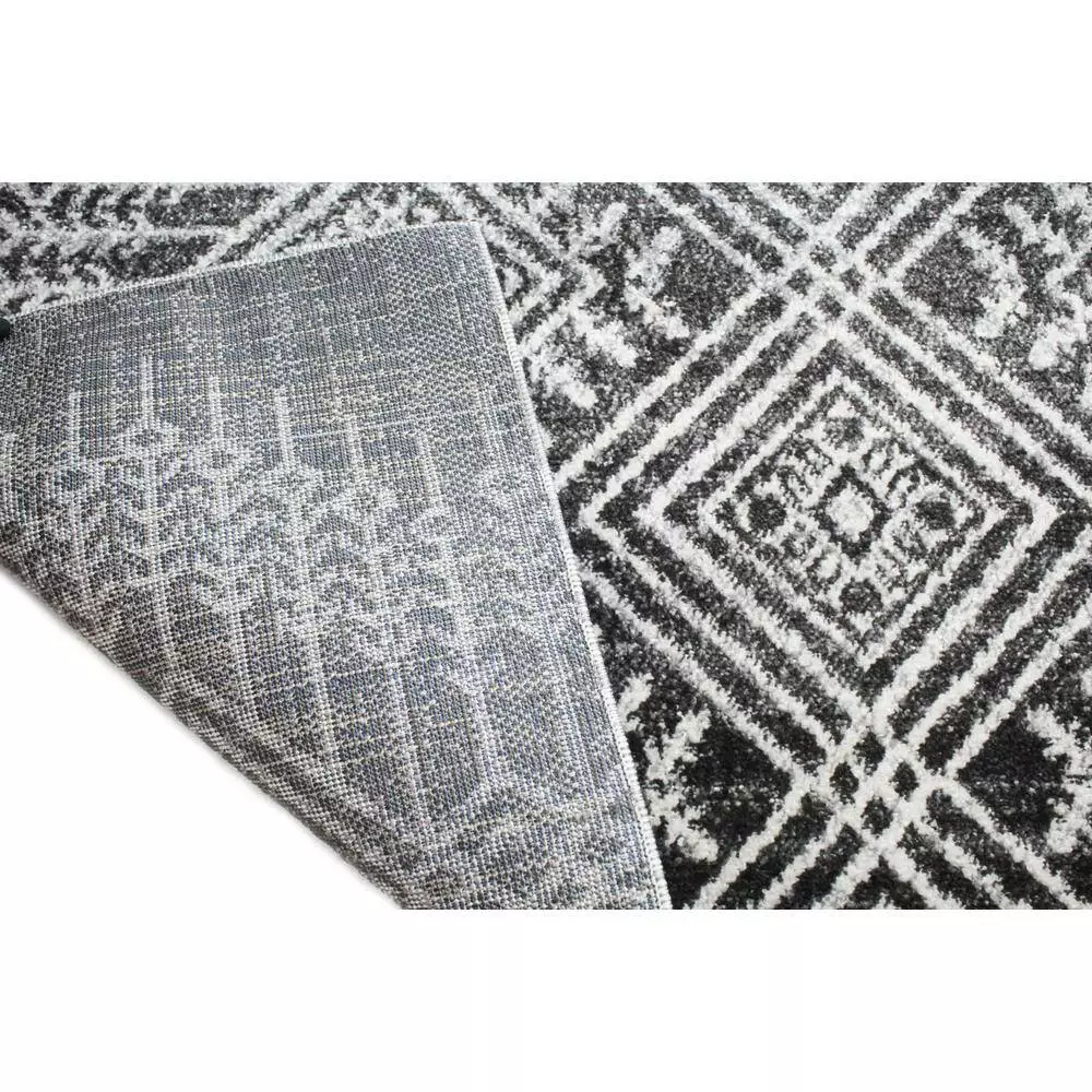Tangier Charcoal 4 ft. x 6 ft. (3 ft. 6 in. x 5 ft. 6 in.) Geometric Contemporary Accent Rug by BASHIAN 3 Tangier Charcoal 4 ft. x 6 ft. (3 ft. 6 in. x 5 ft. 6 in.) Geometric Contemporary Accent Rug by BASHIAN - Image 3