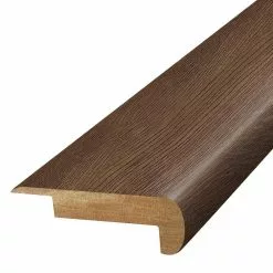 Coffee Bean 0.75 in. T x 2.37 in. W x 78.7 in. L Laminate Stair Nose Molding by PERFORMANCE ACCESSORIES