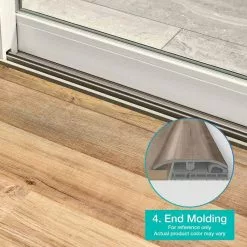 Coffee Bean 1.32 in. Thick x 1.88 in. Wide x 78.7 in. Length Vinyl Stair Nose Molding by PERFORMANCE ACCESSORIES -BASHIAN Shop coffee bean performance accessories vinyl trim vsnp 05917 66 1000