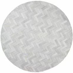 Santa Fe Cream 6 ft. x 6 ft. Chevron Contemporary Area Rug by BASHIAN