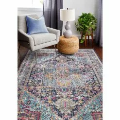 Heritage Dk. Blue 5 ft. x 8 ft. (5'3" x 7'6") Oriental Transitional Area Rug by BASHIAN 8 Heritage Dk. Blue 5 ft. x 8 ft. (5'3" x 7'6") Oriental Transitional Area Rug by BASHIAN -BASHIAN Shop dk blue bashian area rugs 649652241241 31 1000
