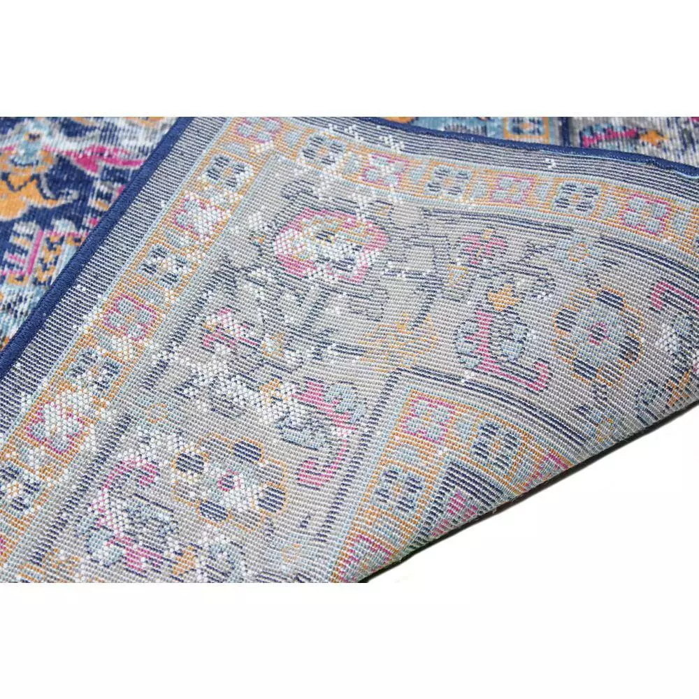 Heritage Dk. Blue 5 ft. x 8 ft. (5'3" x 7'6") Oriental Transitional Area Rug by BASHIAN 3 Heritage Dk. Blue 5 ft. x 8 ft. (5'3" x 7'6") Oriental Transitional Area Rug by BASHIAN - Image 3