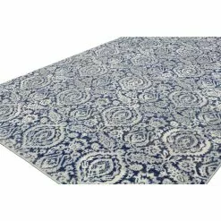 Everek Dk. Blue 3 ft. x 8 ft. (2'6" x 8') Floral Transitional Runner by BASHIAN -BASHIAN Shop dk blue bashian area rugs 649652246727 31 1000