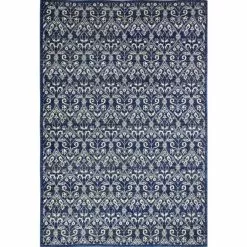 Everek Dk. Blue 8 ft. x 10 ft. (7'6" x 9'6") Floral Transitional Area Rug by BASHIAN