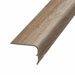 Fawn 1.32 in. Thick x 1.88 in. Wide x 78.7 in. Length Vinyl Stair Nose Molding by PERFORMANCE ACCESSORIES