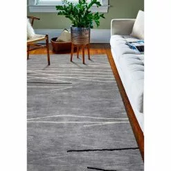 Greenwich Grey 8 ft. x 8 ft. Abstract Contemporary Area Rug by BASHIAN -BASHIAN Shop grey bashian area rugs 649652091259 31 1000