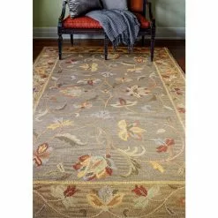 Venezia Grey 8 ft. x 10 ft. (7'6" x 9'6") Floral Transitional Area Rug by BASHIAN 8 Venezia Grey 8 ft. x 10 ft. (7'6" x 9'6") Floral Transitional Area Rug by BASHIAN -BASHIAN Shop grey bashian area rugs 649652094281 31 1000