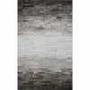 Santa Fe Grey 8 ft. x 10 ft. Striped Contemporary Area Rug by BASHIAN