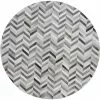 Santa Fe Grey 6 ft. x 6 ft. Chevron Contemporary Area Rug by BASHIAN
