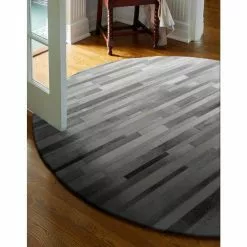 Santa Fe Grey 8 ft. x 8 ft. Striped Contemporary Area Rug by BASHIAN 5 Santa Fe Grey 8 ft. x 8 ft. Striped Contemporary Area Rug by BASHIAN -BASHIAN Shop grey bashian area rugs 649652201009 31 1000