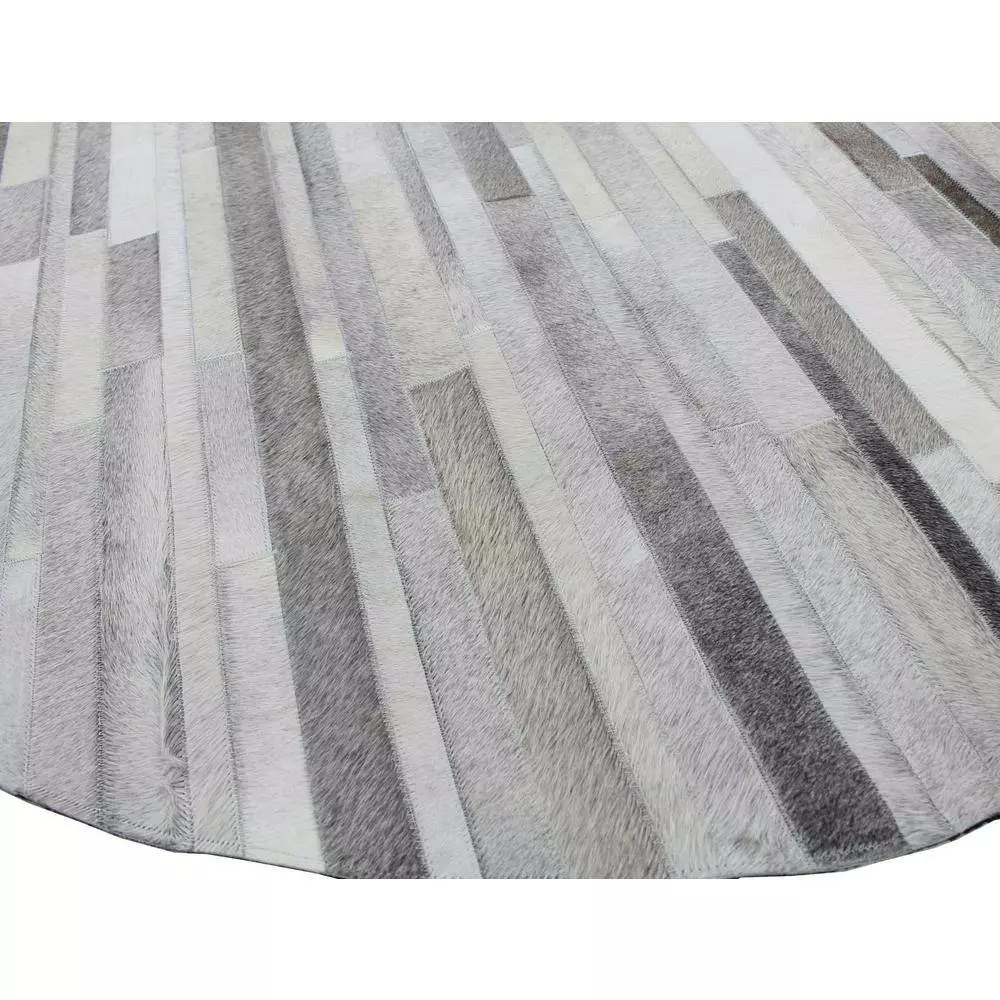 Santa Fe Grey 8 ft. x 8 ft. Striped Contemporary Area Rug by BASHIAN 2 Santa Fe Grey 8 ft. x 8 ft. Striped Contemporary Area Rug by BASHIAN - Image 2