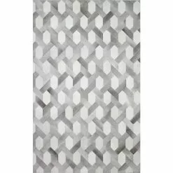 Santa Fe Grey 8 ft. x 10 ft. Geometric Contemporary Area Rug by BASHIAN