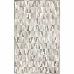Santa Fe Grey 5 ft. x 8 ft. Geometric Contemporary Area Rug by BASHIAN