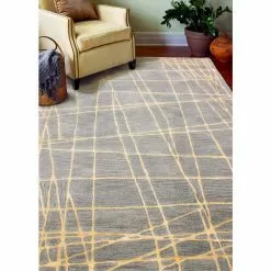 Greenwich Grey 4 ft. x 6 ft. (3'9" x 5'9") Geometric Contemporary Accent Rug by BASHIAN -BASHIAN Shop grey bashian area rugs 649652249001 31 1000