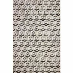 Santa Fe Grey 9 ft. x 12 ft. Geometric Contemporary Area Rug by BASHIAN