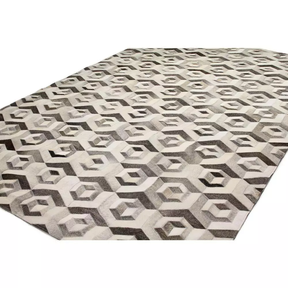 Santa Fe Grey 9 ft. x 12 ft. Geometric Contemporary Area Rug by BASHIAN 2 Santa Fe Grey 9 ft. x 12 ft. Geometric Contemporary Area Rug by BASHIAN - Image 2