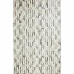 Santa Fe Grey 9 ft. x 12 ft. Geometric Contemporary Area Rug by BASHIAN