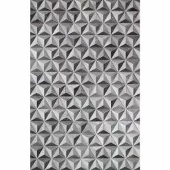 Santa Fe Grey 5 ft. x 8 ft. Geometric Contemporary Area Rug by BASHIAN