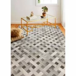 Santa Fe Grey 9 ft. x 12 ft. Geometric Contemporary Area Rug by BASHIAN 11 Santa Fe Grey 9 ft. x 12 ft. Geometric Contemporary Area Rug by BASHIAN -BASHIAN Shop grey bashian area rugs 649652279084 31 1000
